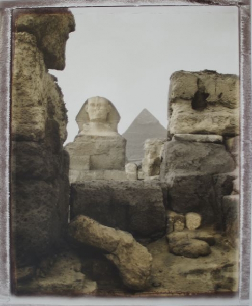 Egypte, Sphinx<br/>Impresión de tintas de pigmentos / Inkjet 