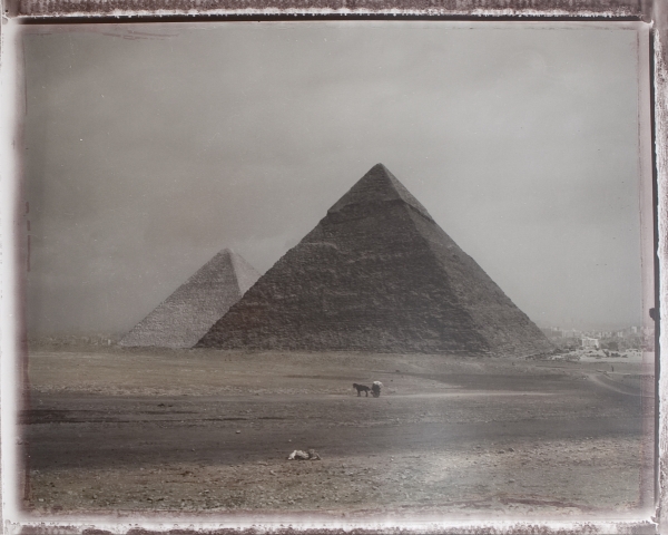 Pyramide de Giseh. Caire, février 2003<br/>Impresión de tintas de pigmentos / Inkjet 