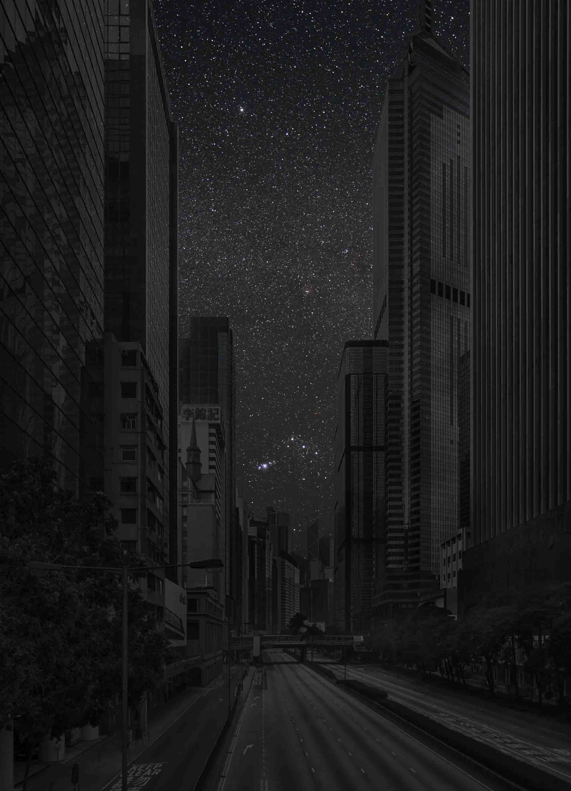 Hong Kong 22° 16’ 50" N  2012-03-21  LST 10:21<br/>Darkened Cities - Villes éteintes